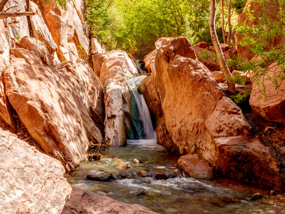 Sideways Waterfall Kanarra Falls
