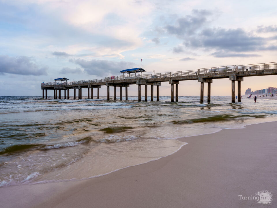 Rolling Evening Waves Orange Beach