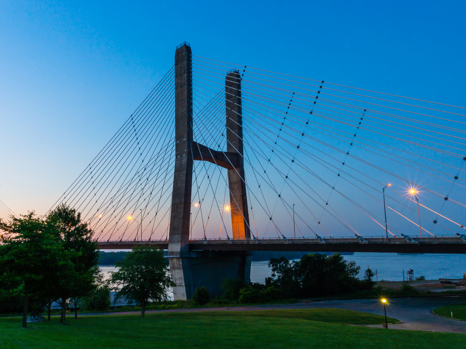 Missouri Morning At Bill Emerson Bridge