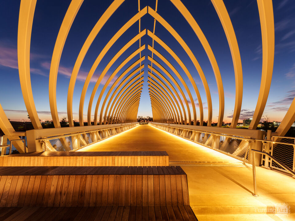 Glowing Twilight At Farnam Pier