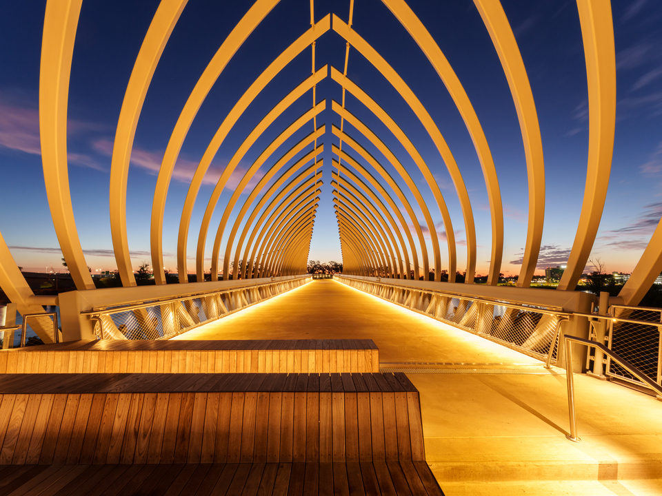 Glowing Twilight At Farnam Pier