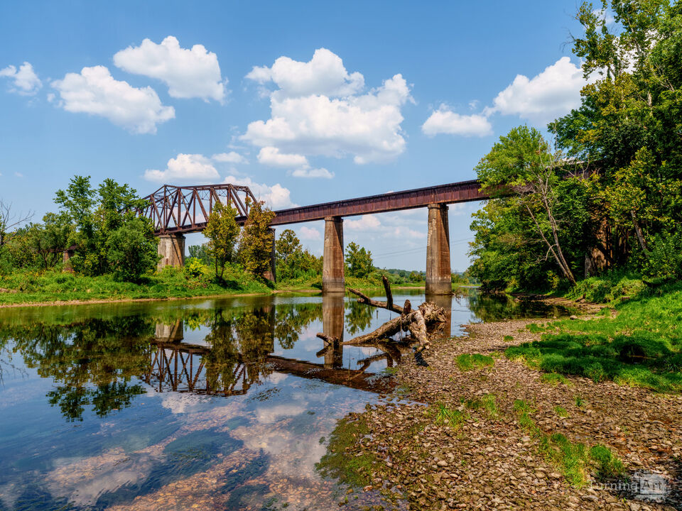 Historic Railroad Bridge Over White River
