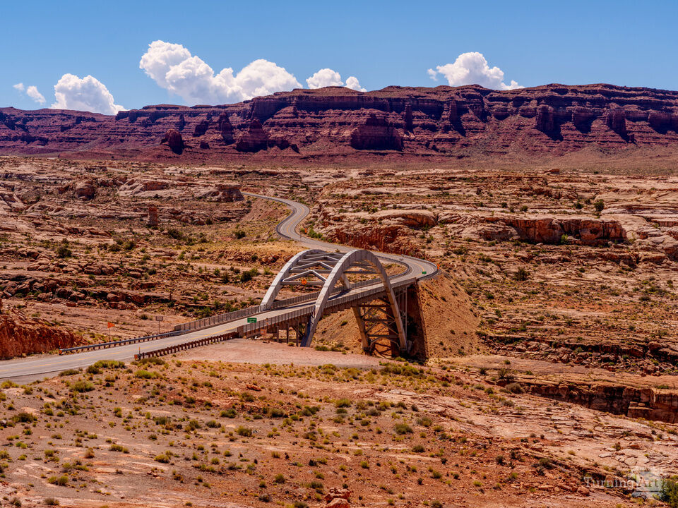 Utah Hite Crossing Bridge Landscape