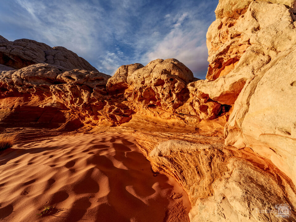 Sunlit Sandstone At White Pocket AZ