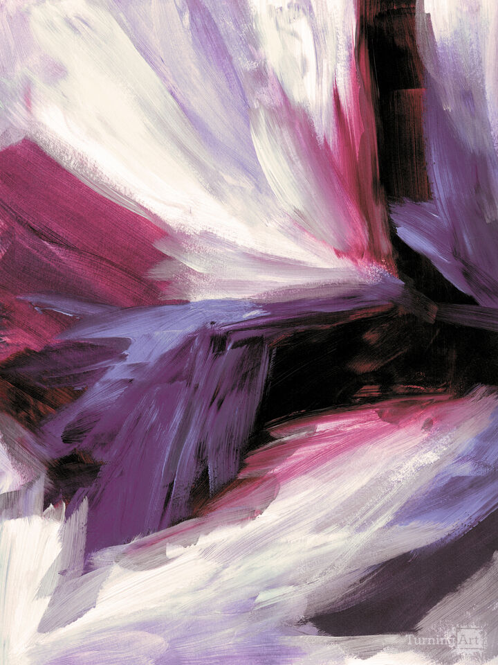 DELUGE 1 PLUMAGE ABSTRACT BRUSHSTROKES PAINTING
