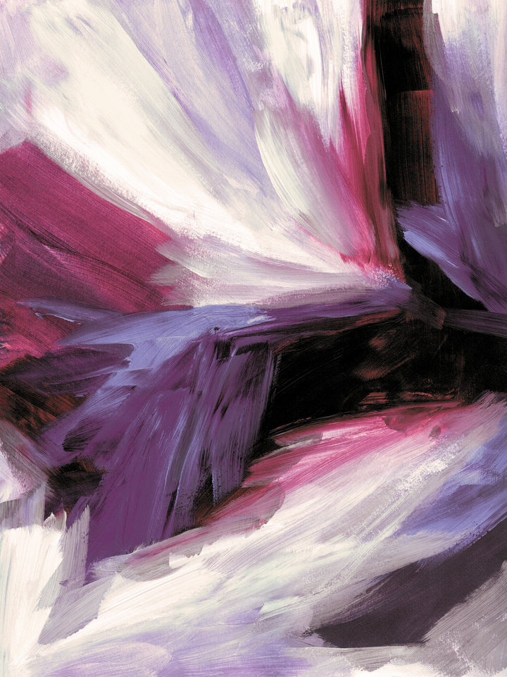 DELUGE 1 PLUMAGE ABSTRACT BRUSHSTROKES PAINTING