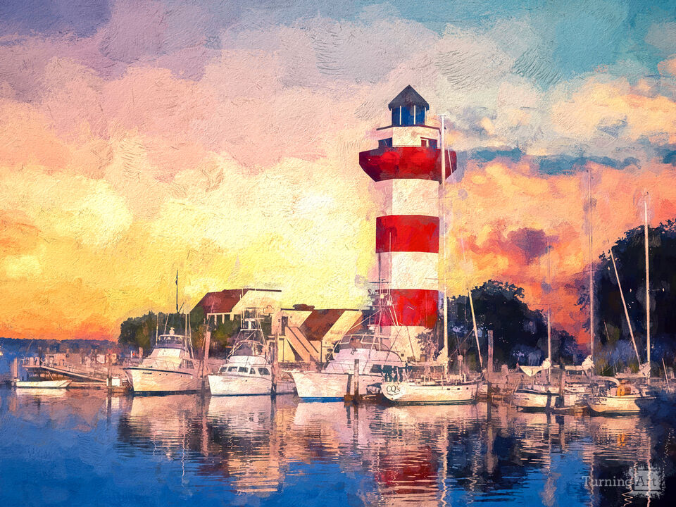 The Harbour Town Lighthouse - Impressionist