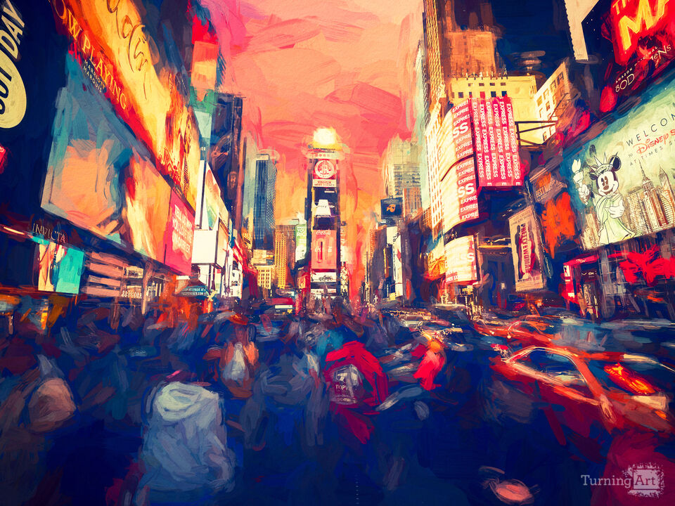 Walking Around NYC - Painterly Style