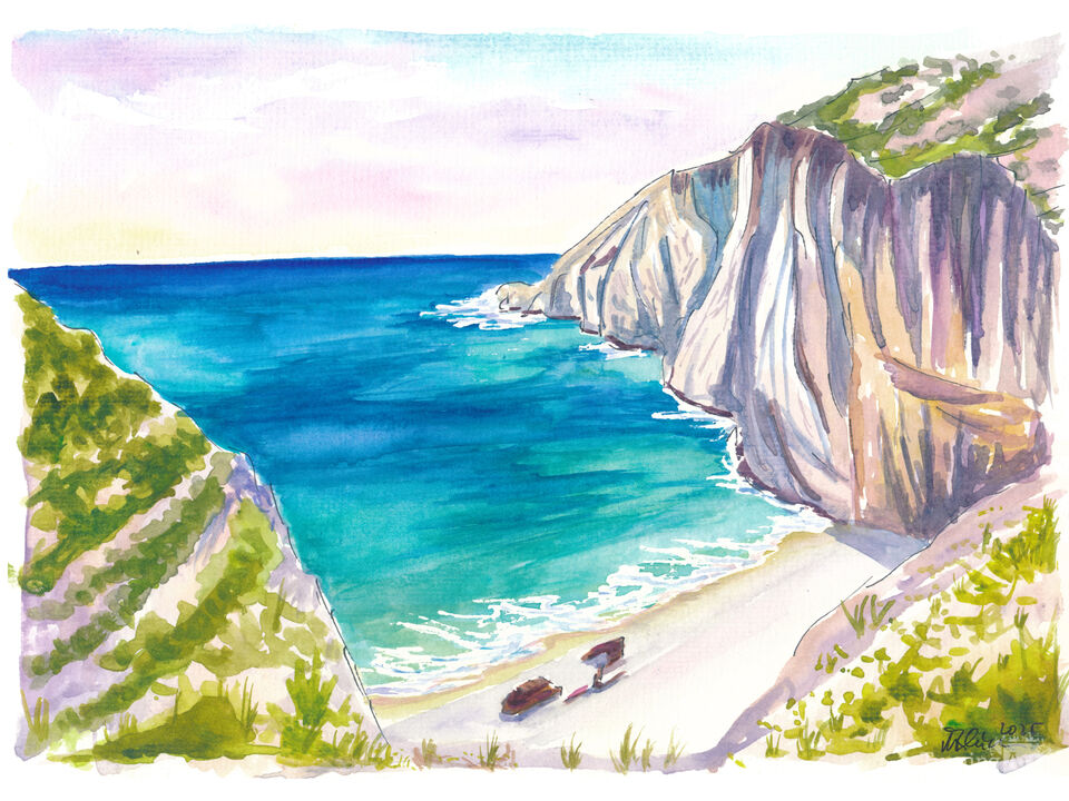 Navagio Beach Escape on Zakynthos Island, Greece