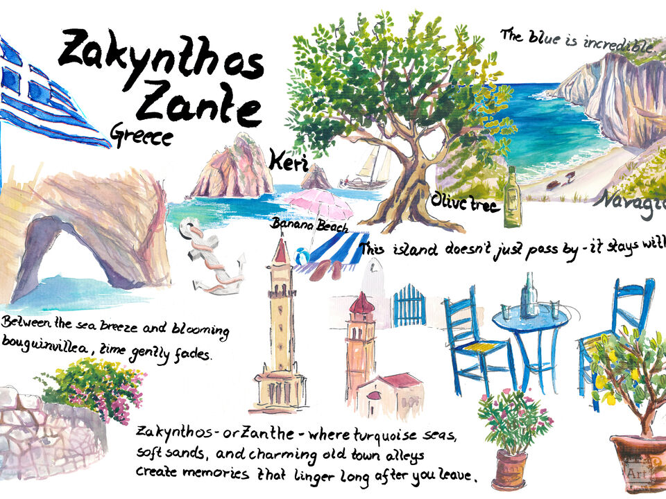 Zante Ionian Islands Travel Sketches and Memories