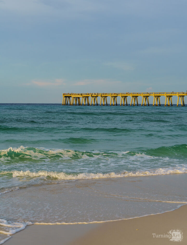 Navarre Pier Golden Morning Glow
