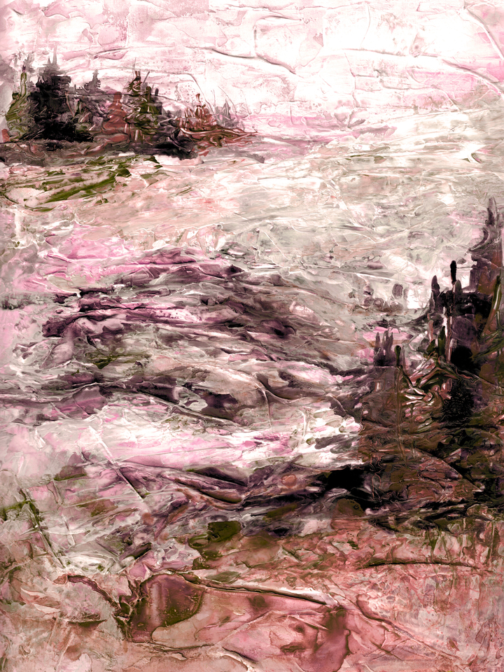 WILD EXPEDITION 4 ABSTRACT FOREST TREES PAINTING