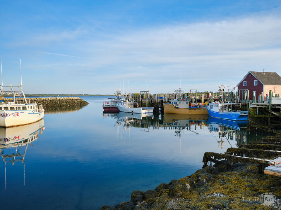 Yarmouth Harbor Scene at Sunset