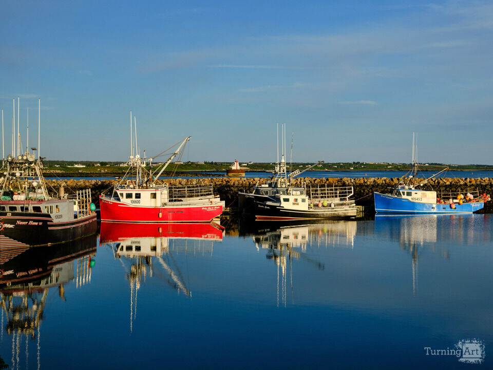 Fishing Trawles in a protected harbor