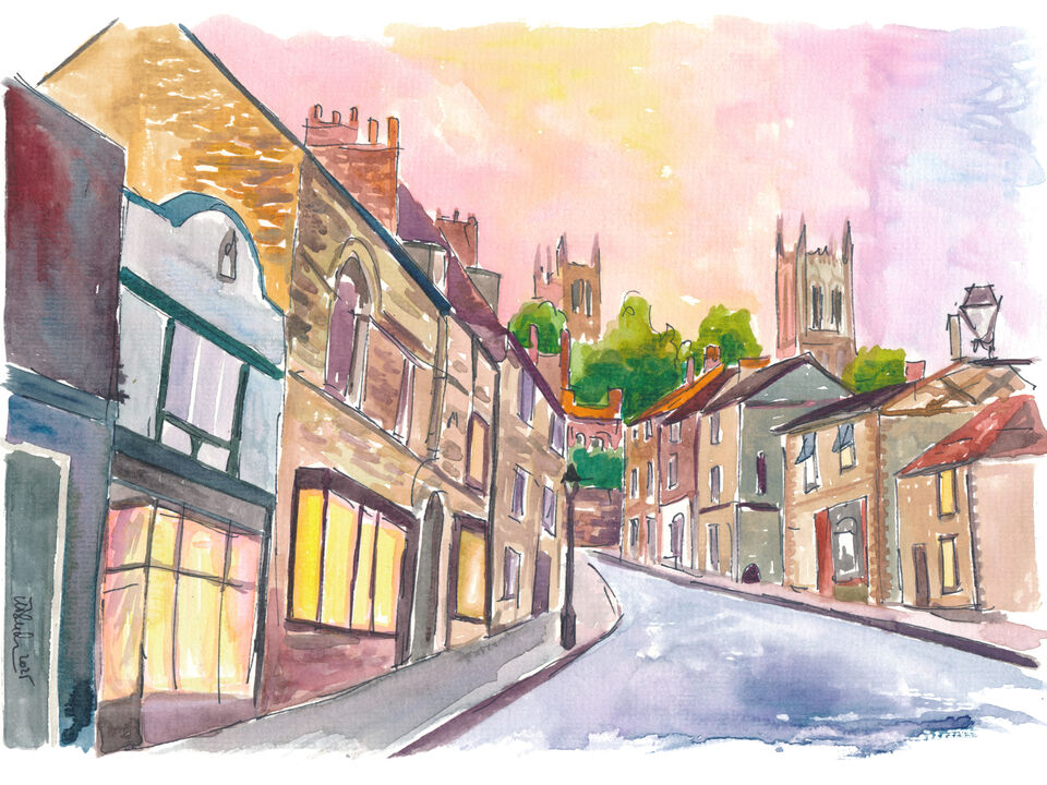 Golden Dawn Rising on Lincoln’s Steep Hill