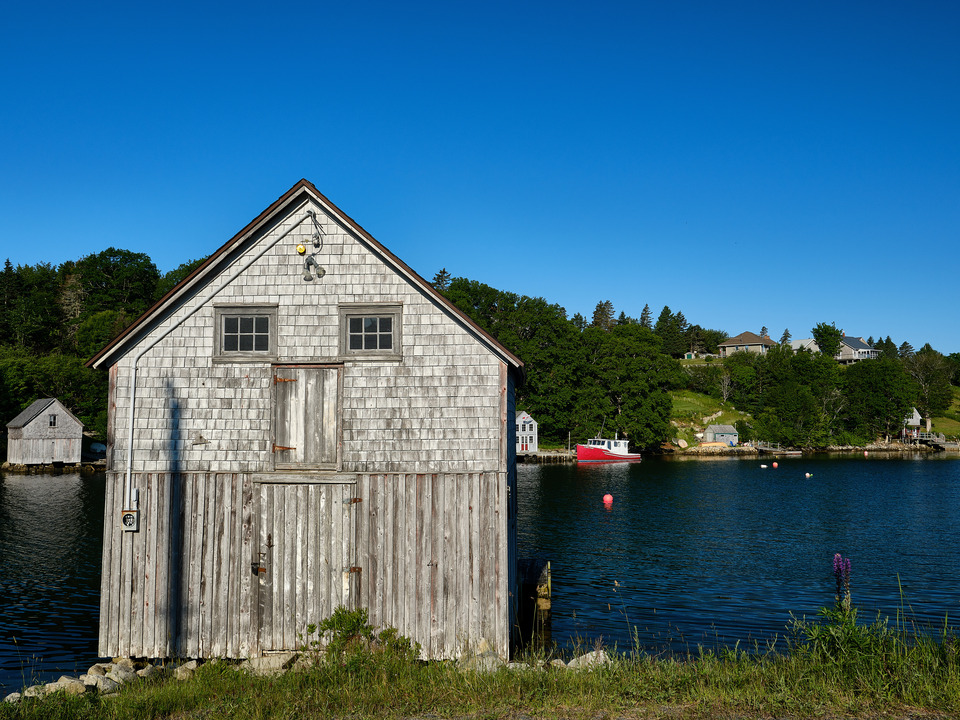 Weathered Gray Shack on Bouteliers Cove Canada