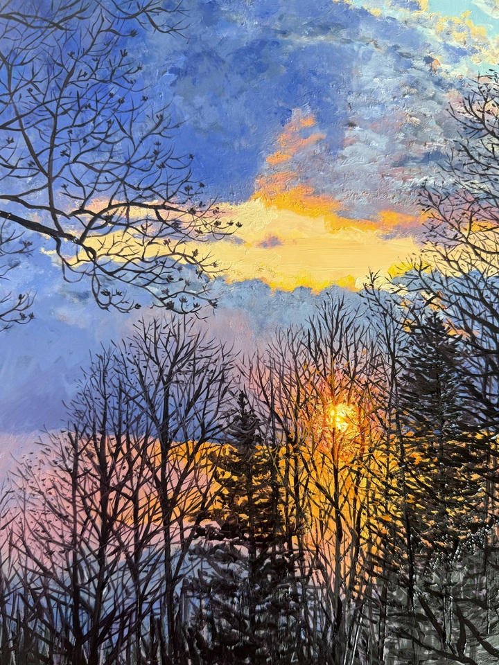 March Sunset in Fletcher, NC