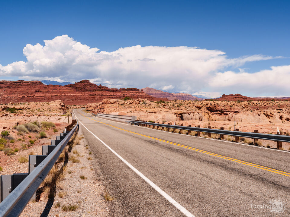 Across White Canyon Bridge Utah