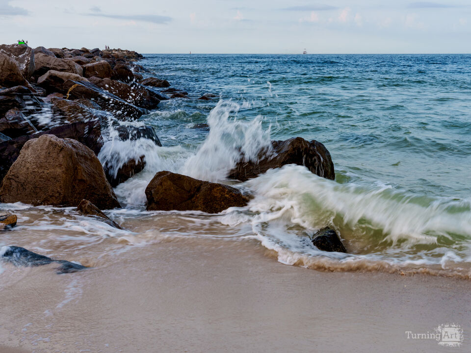 Splashing Waves Perdido Jetty