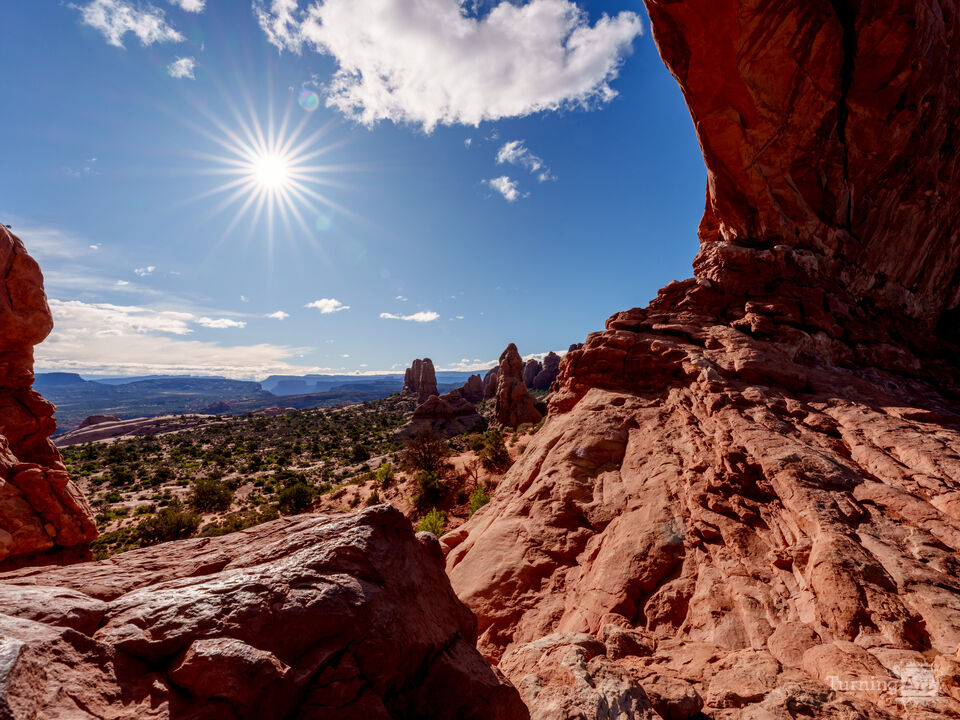 Arches South Window Sun Star Morning
