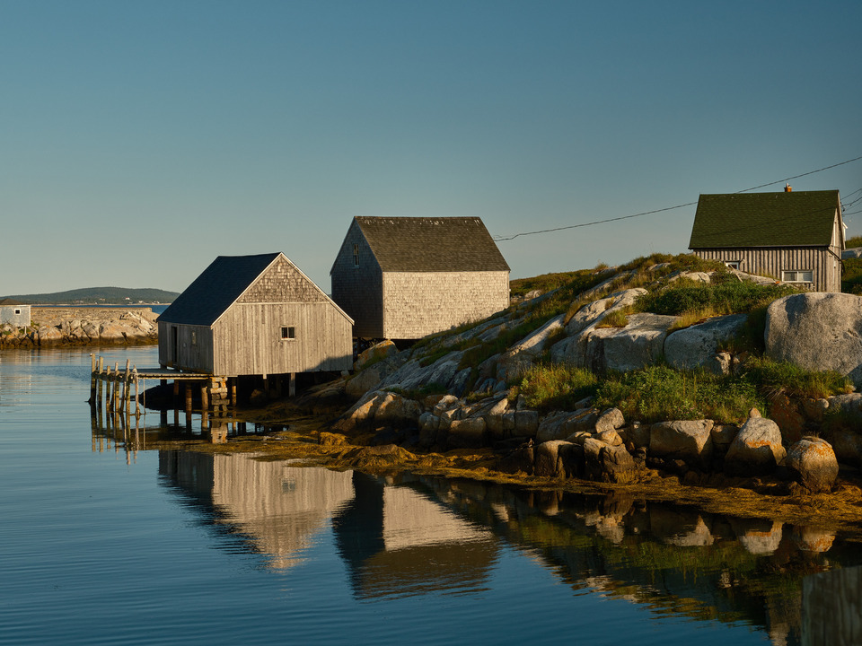 Sunrise on Peggy's Cove Harbor Nova Scotia