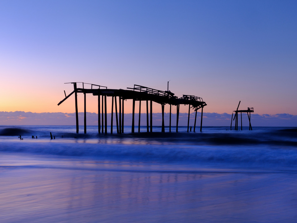 Blue Sunrise at the Outer Banks Pier
