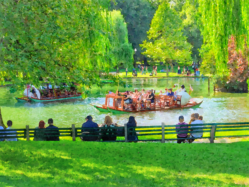 Spring Afternoon in the Boston Public Garden No.6