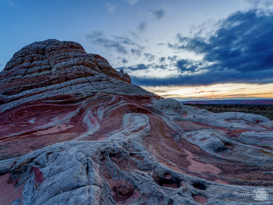 Start Of Blue Hour At White Pocket