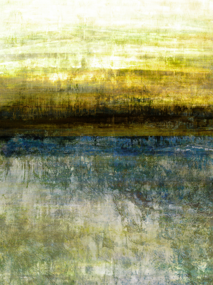 NIGHT AWAITS 3 - ABSTRACT LANDSCAPE PAINTING