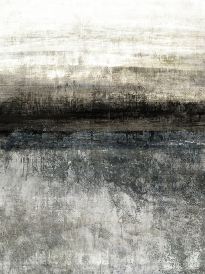 NIGHT AWAITS 6 - ABSTRACT LANDSCAPE PAINTING