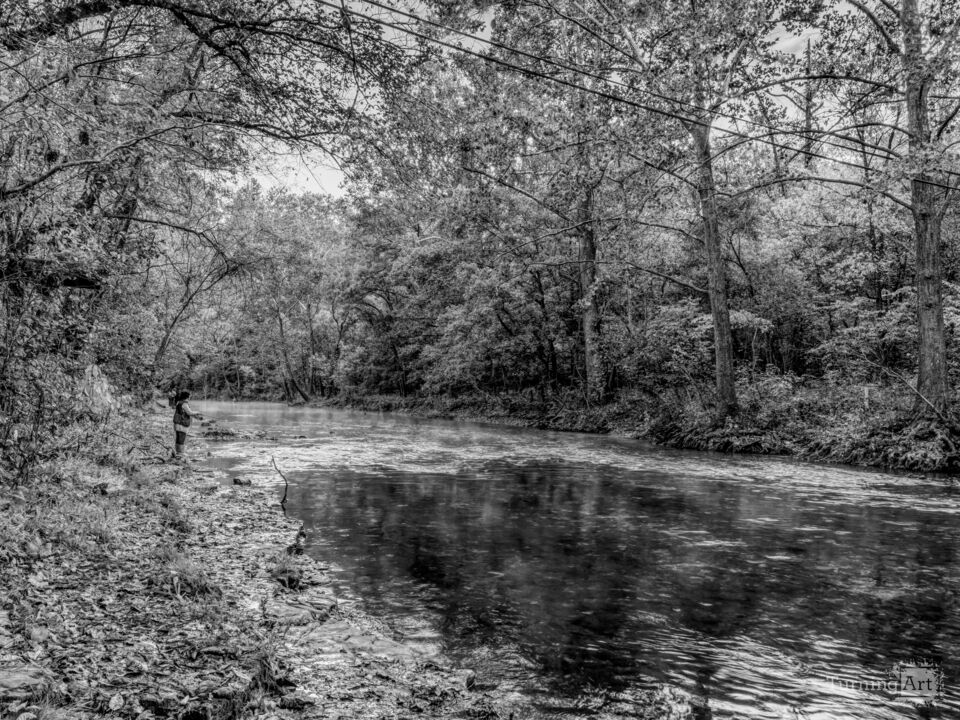 Fisherwoman Bennett Spring Grayscale