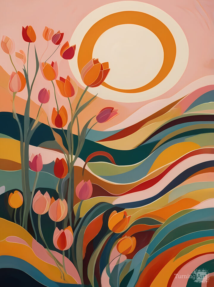 Floral Sunrise Symphony