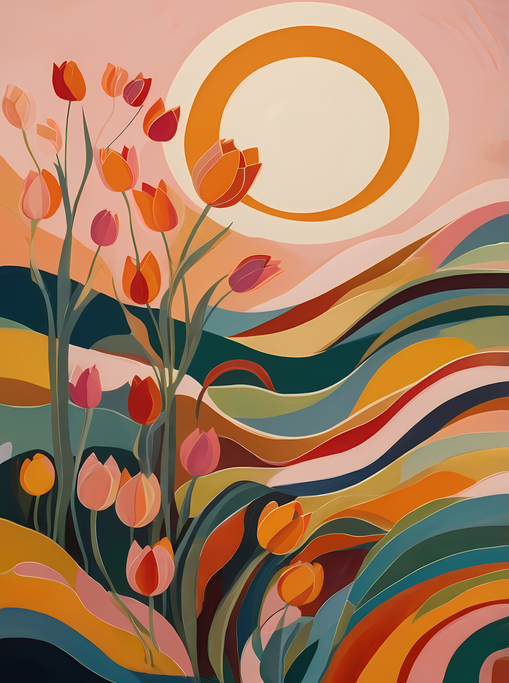 Floral Sunrise Symphony