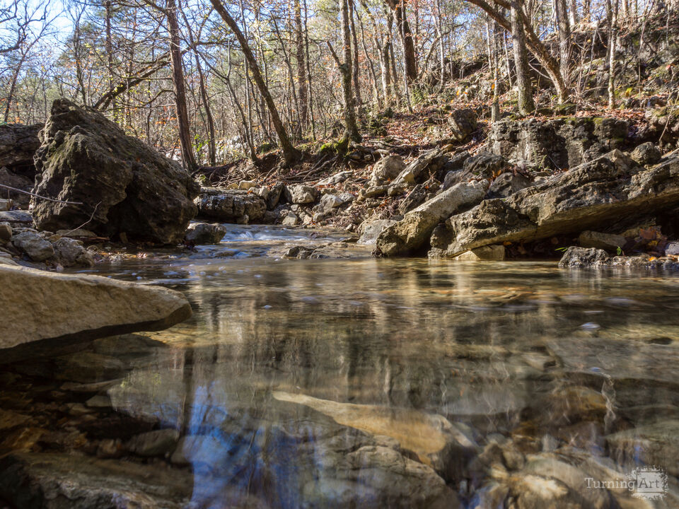 Ozarks Creek Over Water View