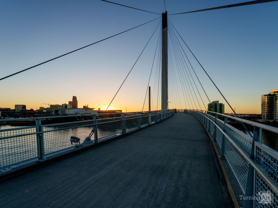 Bob Kerrey Bridge Walking Into The Sunset