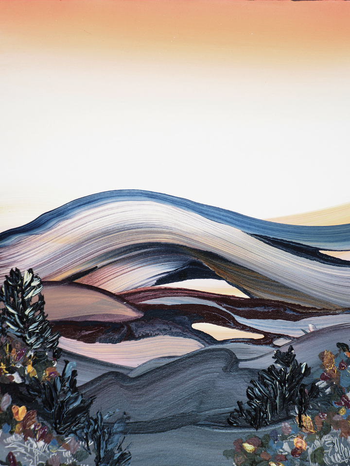 Sienna Sunrise Triptych (a)