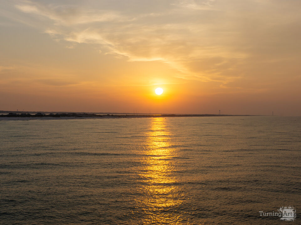 Navarre Beach Gold Sunrise Glare