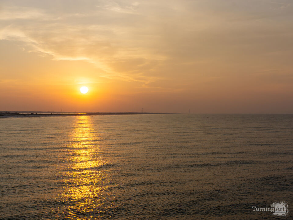 Gold Sunrise Glare Navarre Beach