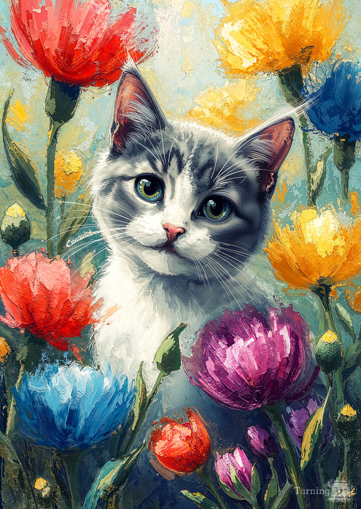 Gray and White Kitty Flowers