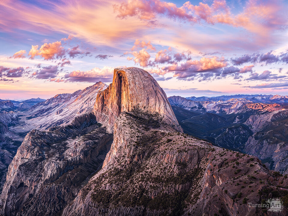 Pastel Sunset For Half Dome