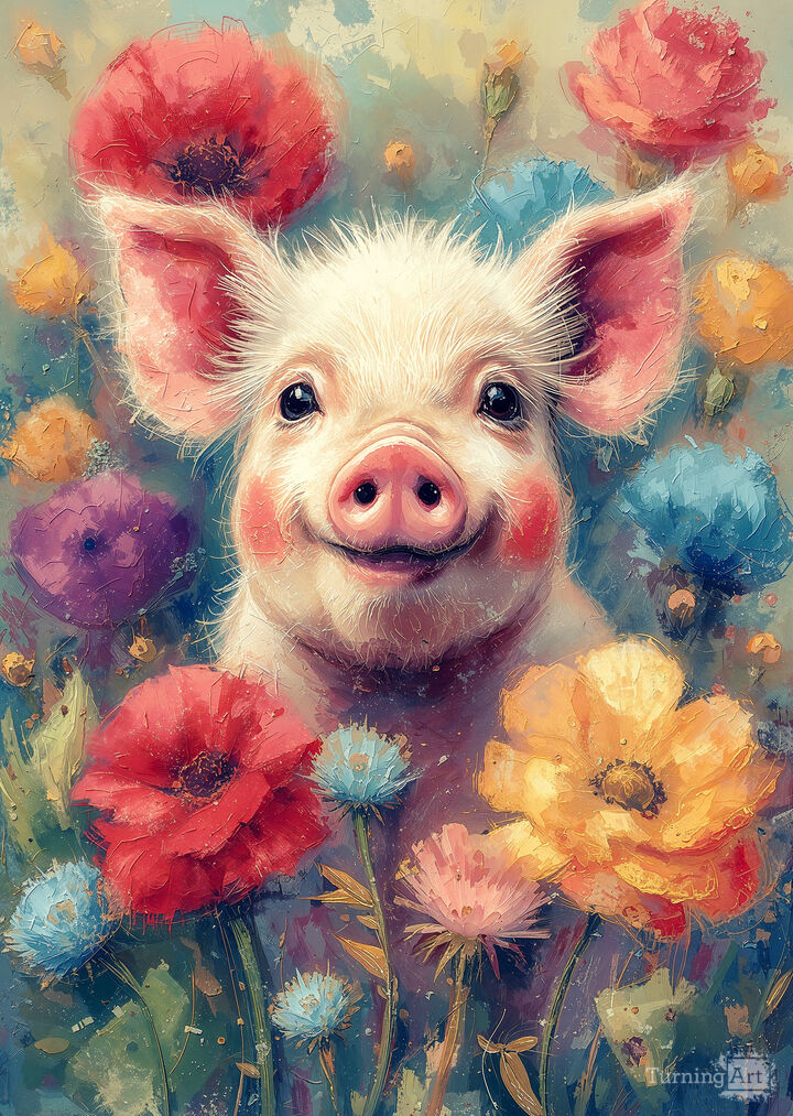 Pretty Playful Piglet