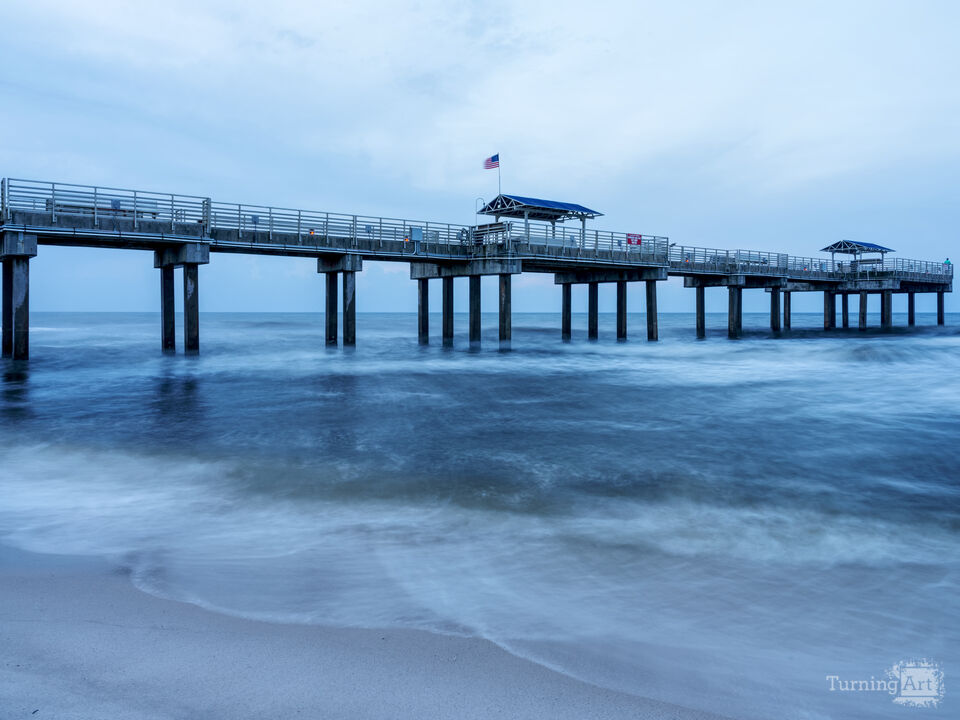 Orange Beach Pier Blue Hour
