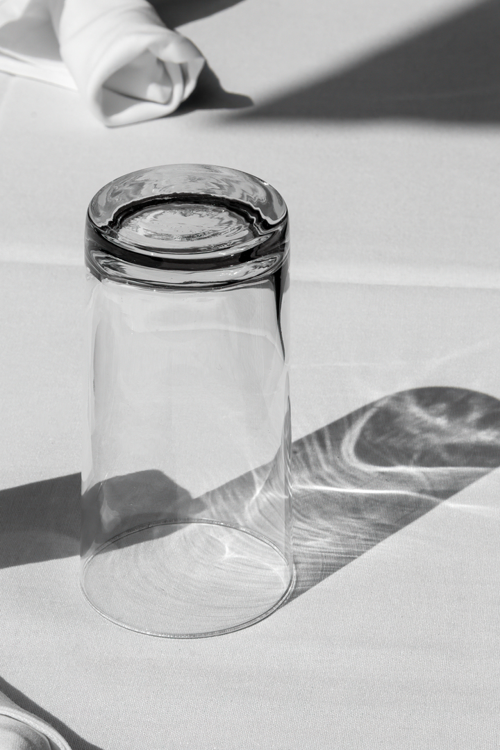 Water Glass and Sunlight - Outdoor Cafe NYC