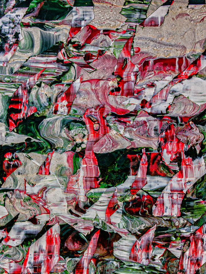 Shredded Posters on Exterior Wall