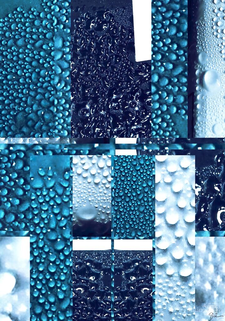 Cool Droplets Colorblock II