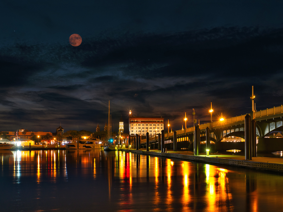 Moon over St. Augustine