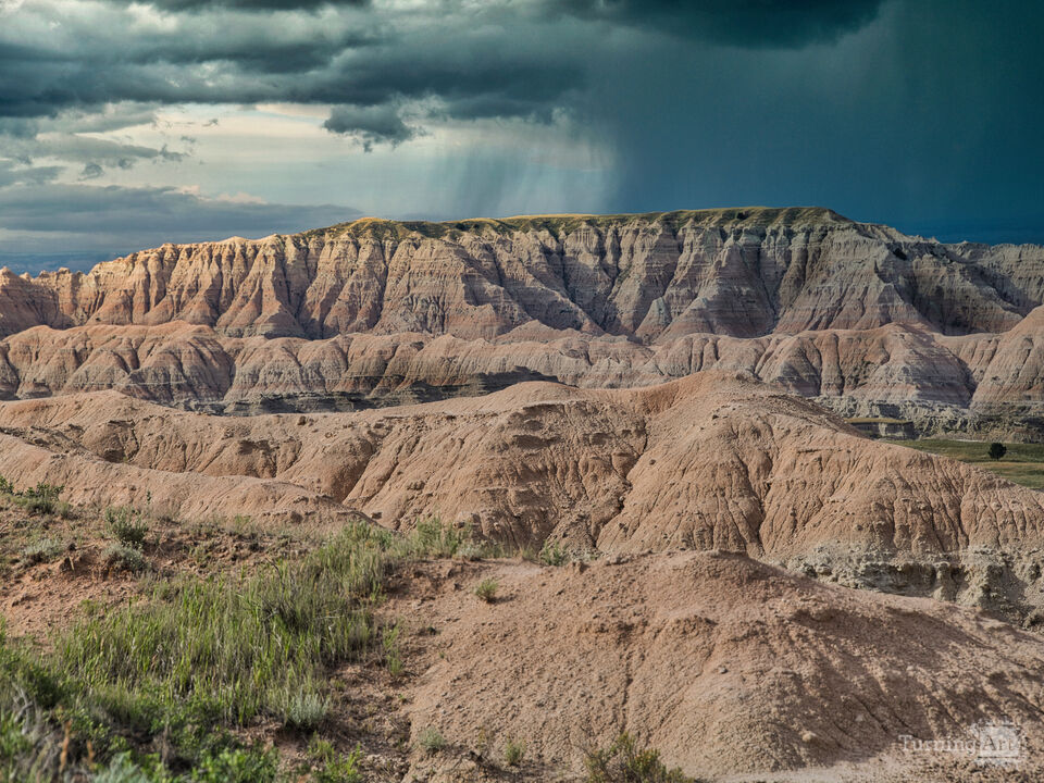 Badlands storm