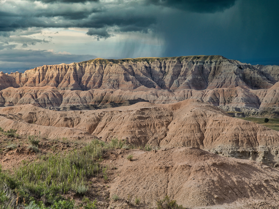 Badlands storm
