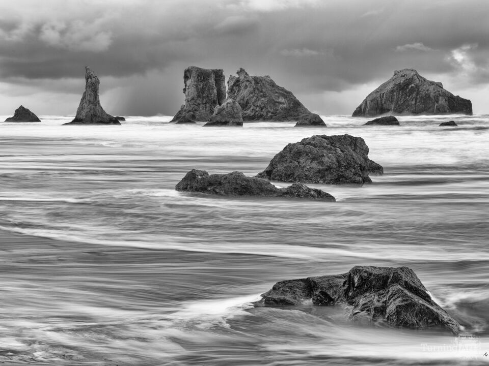 Misty Surf, Bandon Beach, Oregon