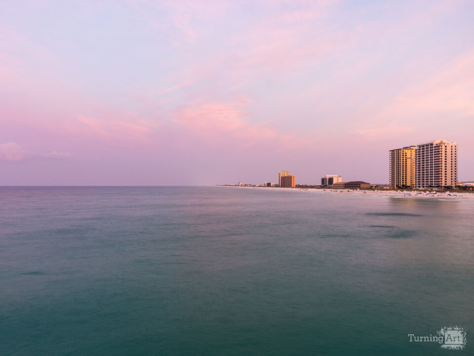 Purple Sky Over Emerald Coast